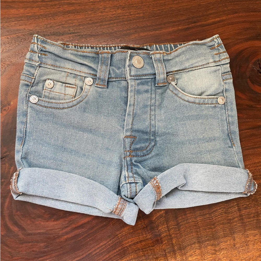 Toddler girl shorts from brand 7 for all mankind, size 12M never worn.